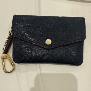 Louis Vuitton empreiente key holder w chain navy/gold